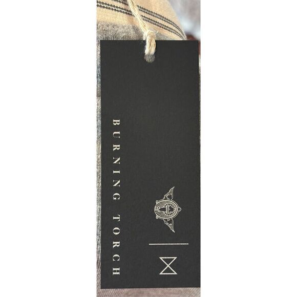 Burning Torch Embroidered Sweatpants in Grey Metallic NWT Size Medium - Picture 5 of 5